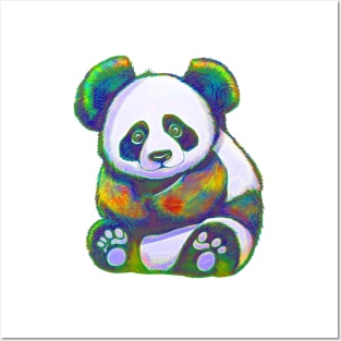 Technicolor Panda Posters and Art